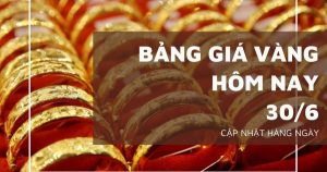 Bảng giá vàng hôm nay 30/6: Vàng SJC, vàng nhẫn tiếp tục lao dốc, nữ trang mất tới 2,4 triệu đồng/lượng