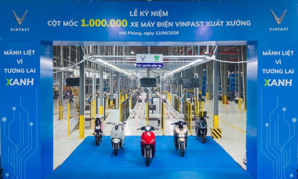 VinFast xuất xưởng xe máy điện thứ một triệu缩略图 VinFast xuất xưởng xe máy điện thứ một triệu