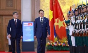 Thủ tướng Lê Minh Hưng chủ trì lễ đón chính thức Thủ tướng Thái Lan