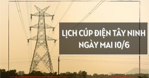 Lịch cúp điện Tây Ninh ngày mai 10/6 nhiều ấp, khu phố ở Ninh Thạnh, Hoà Thành, Tân An, Cần Giuộc, Thạnh Lợi, Rạch Kiến, Mỹ Lợi, Long Cang, Tân Trụ, Thạnh Phước mất điện