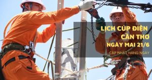 Lịch cúp điện Cần Thơ ngày mai 22/6 nhiều nơi ở Sóc Trăng, Cái Răng, Ô Môn, Phong Điền, Thới Lai mất điện kéo dài
