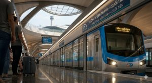 Phối cảnh tàu Metro Bến Thành - Suối Tiên nối dài sân bay Long Thành