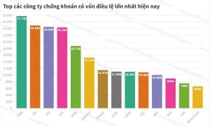 Ngôi vương vốn điều lệ ngành chứng khoán đổi chủ