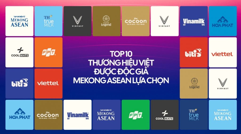 Top 10 thương hiệu Việt được độc giả Mekong ASEAN yêu thích缩略图 Top 10 thương hiệu Việt được độc giả Mekong ASEAN yêu thích