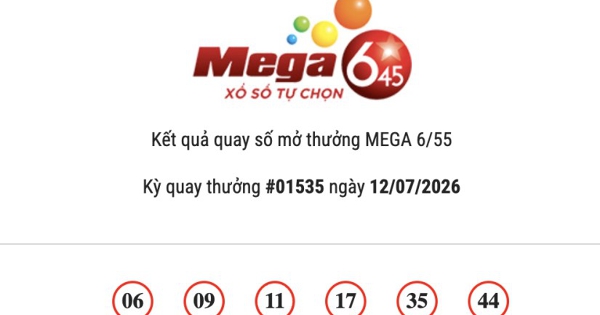 Kết quả Vietlott Mega 6/45 ngày 12/07/2026: Jackpot hơn 16,8 tỷ đồng đã tìm thấy chủ sở hữu