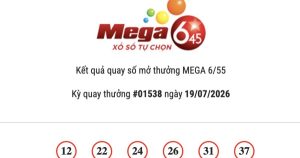 Kết quả Vietlott Mega 6/45 ngày 19/07/2026 Jackpot hơn 16,9 tỷ đồng vô chủ