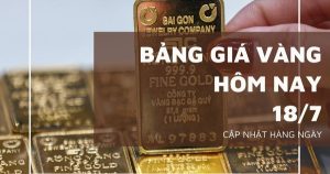 Bảng giá vàng hôm nay 18/7: Vàng SJC chạm 147,5 triệu đồng/lượng, vàng nhẫn và nữ trang cùng tăng