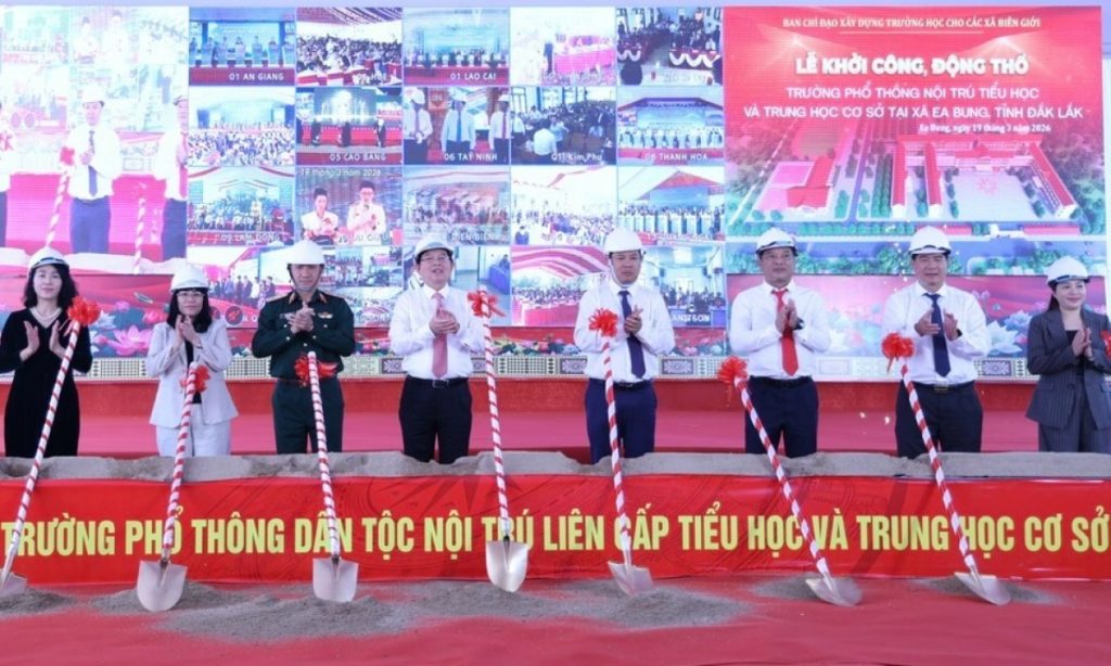 Trường nội trú liên cấp biên giới Cột mốc mềm về giáo dục vùng biên