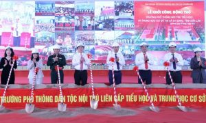 Trường nội trú liên cấp biên giới Cột mốc mềm về giáo dục vùng biên