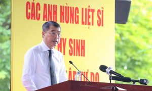 Thủ tướng dự lễ tìm kiếm quy tập hài cốt liệt sỹ tại Công viên Lê Thị Riêng