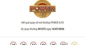 Kết quả Vietlott Power 6/55 ngày 16/07/2026 Jackpot 2 hơn 3,5 tỷ đồng đã có chủ