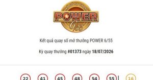 Kết quả Vietlott Power 6/55 ngày 18/07/2026 cả hai giải Jackpot đều không có chủ nhân trúng thưởng