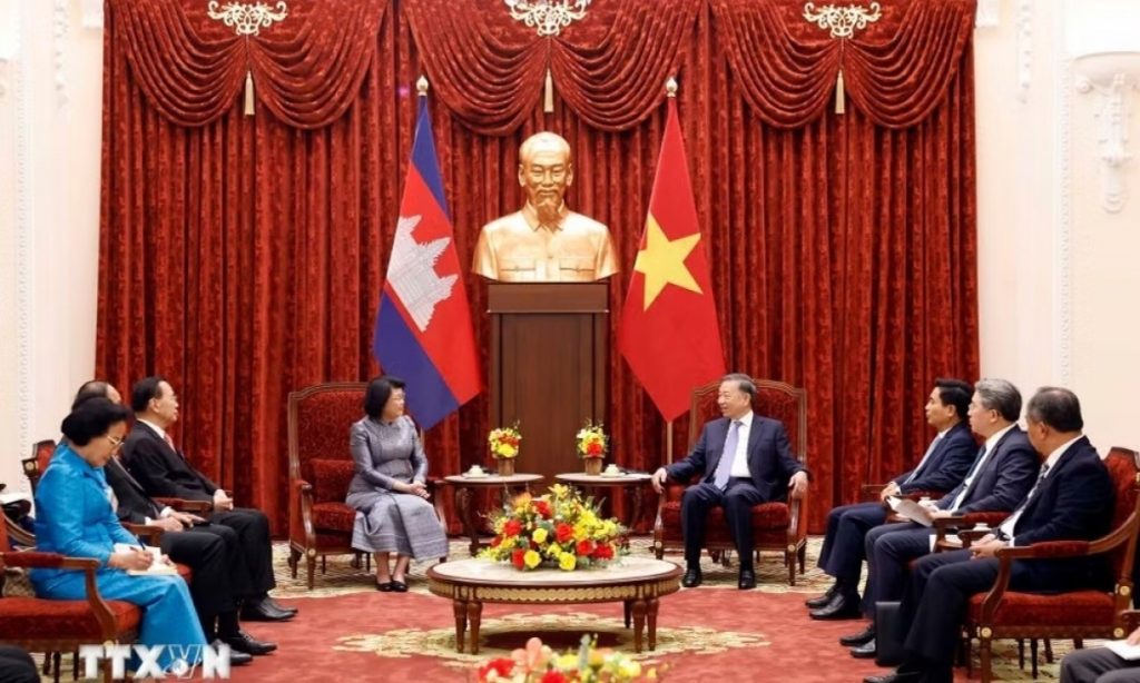 Tổng Bí thư Chủ tịch nước Tô Lâm tiếp Chủ tịch Quốc hội Campuchia