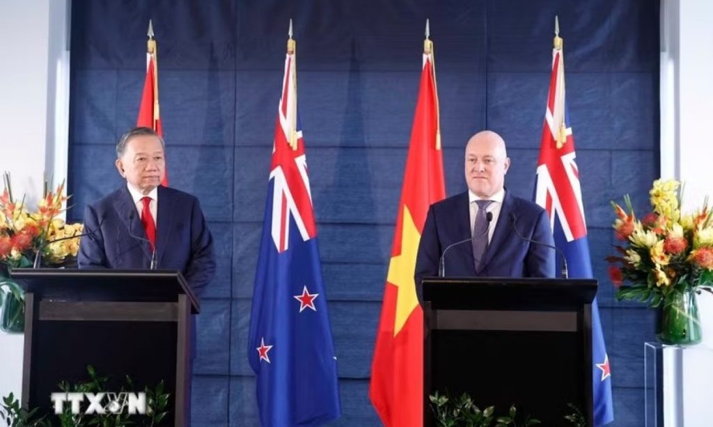 Tổng Bí thư Chủ tịch nước Tô Lâm và Thủ tướng New Zealand gặp gỡ báo chí