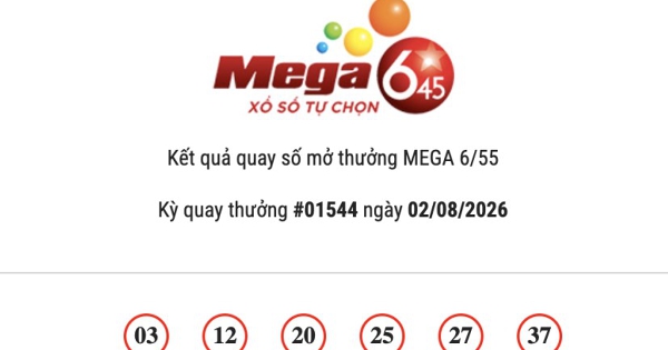 Kết quả Vietlott Mega 6/45 ngày 02/08/2026 Jackpot hơn 29,6 tỷ đồng đã tìm thấy chủ sở hữu