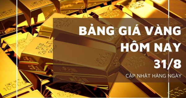 Bảng giá vàng hôm nay 31/8: Vàng SJC neo sát 149 triệu đồng/lượng, nhẫn trơn và 24K đồng loạt giảm