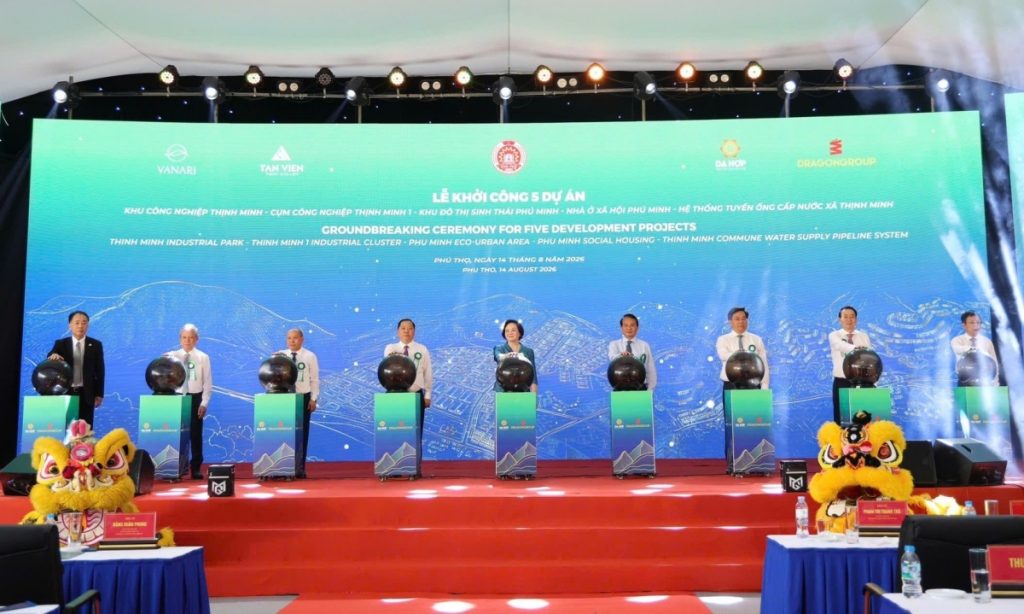 Phú Thọ Khởi công tổ hợp 5 dự án trọng điểm gần 7 600 tỷ đồng