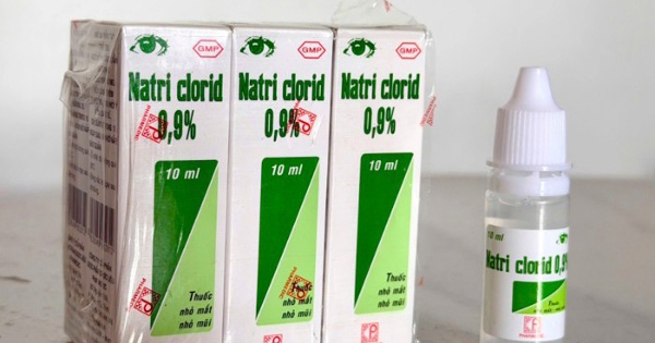 Công ty sản xuất thuốc nhỏ mắt Natri clorid bị phạt
