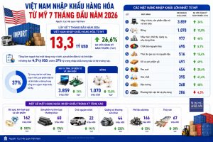 Nhập khẩu từ Mỹ tăng hơn 26 hai mặt hàng đạt trị giá tỷ USD