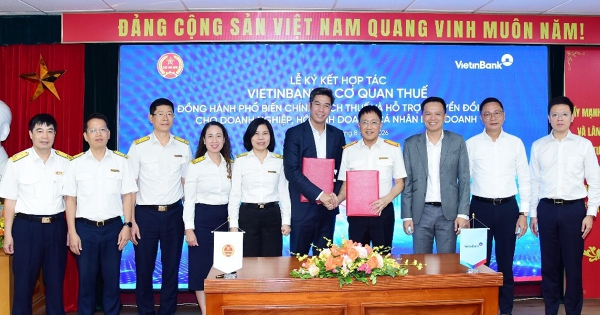 VietinBank ký kết hợp tác với Cục Thuế đồng hành cùng hộ kinh doanh, cá nhân kinh doanh, doanh nghiệp thúc đẩy chuyển đổi số