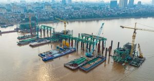 Công nghệ nào giúp dự án Cầu Trần Hưng Đạo 'thi gan' vượt lũ?