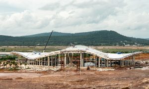 25 000 tấn thép dần định hình mái nhà ga T2 sân bay Phú Quốc