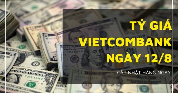 Tỷ giá Vietcombank hôm nay 12/8 đồng loạt lao dốc, sắc đỏ bao trùm các ngoại tệ chủ chốt