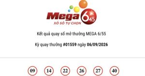 Kết quả Vietlott Mega 6/45 hôm nay 06/09/2026 Jackpot hơn 48,6 tỷ đồng vô chủ