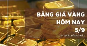 Bảng giá vàng hôm nay 5/9: Vàng SJC lao dốc 2 triệu đồng/lượng, vàng nhẫn và nữ trang chìm trong sắc đỏ