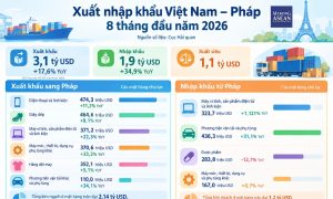 Những mặt hàng xuất nhập khẩu lớn nhất giữa Việt Nam – Pháp trong 8 tháng